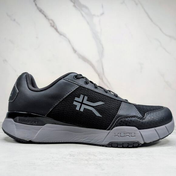 Kuru Quantum 2.0 Sneakers Mens 13.5 Wide Black Cloud Comfort Athletic Orthopedic - Picture 1 of 8
